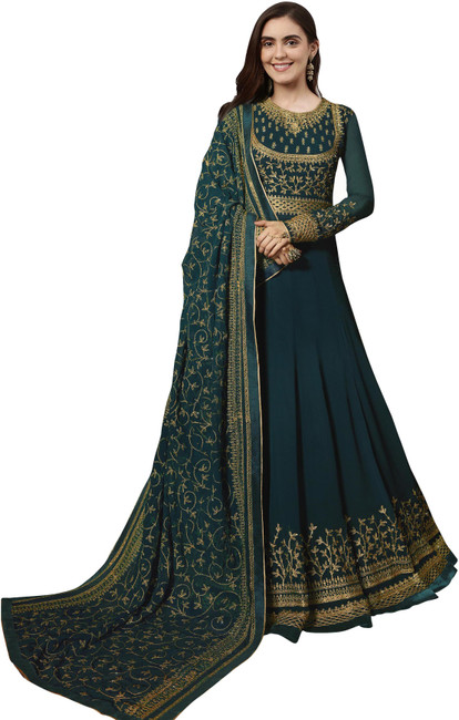 Long anarkali suit store flipkart