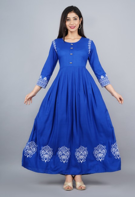 Harikrishnafashionwork Anarkali Gown Price in India - Buy  Harikrishnafashionwork Anarkali Gown online at Flipkart.com