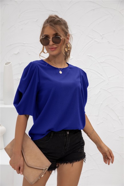 Urbanic Beach Wear Solid Women Blue Top - Buy Urbanic Beach Wear Solid  Women Blue Top Online at Best Prices in India