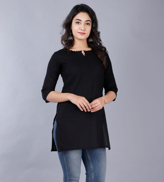 Flipkart black outlet kurtis