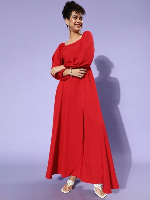 Red Maxi Dresses - Buy Red Maxi Dresses online at Best Prices in India