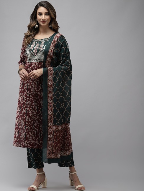 Mix Sharara Embroidered Ladies Party Wear Suits, Size: M L XL XXL 3XL at Rs  1595 in Vadodara