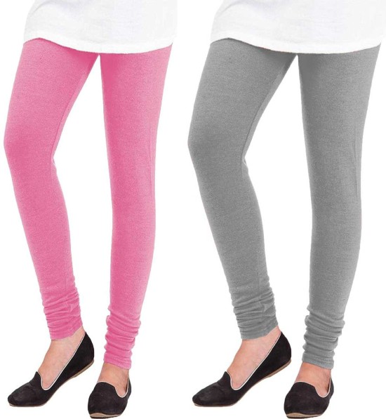 Pink Womens Leggings And Churidars - Buy Pink Womens Leggings And