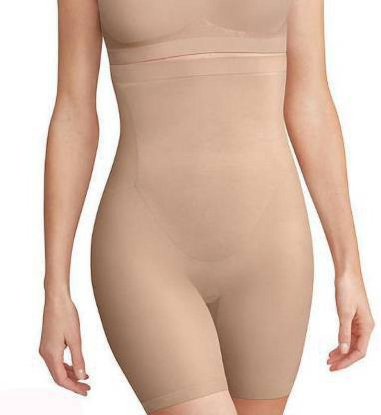 Lu's Chic Women's Body Shaper Shorts Shapewear Bodysuit Stretch Tummy  Control Waist Cincher Nude Large