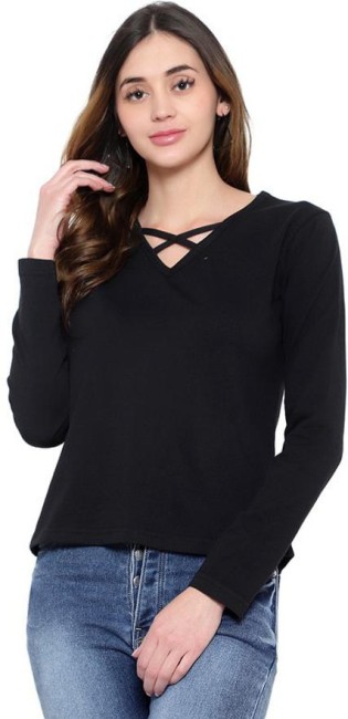 Full sleeve t shirts on sale flipkart