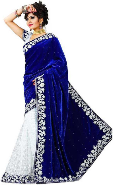 Velvet clearance saree flipkart