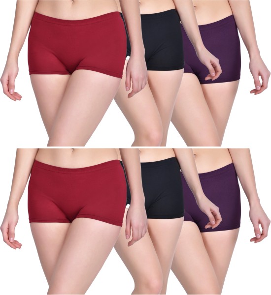 Buy PROLEAF Women's Cotton Panties (Pack of 3) (BN-1051_Multicolour_S) at