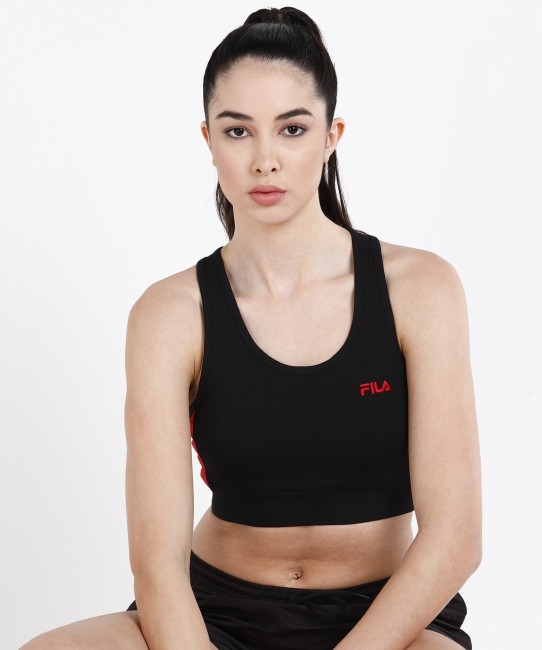 Buy Fila women sportswear fit sleeveles training crop top pink Online
