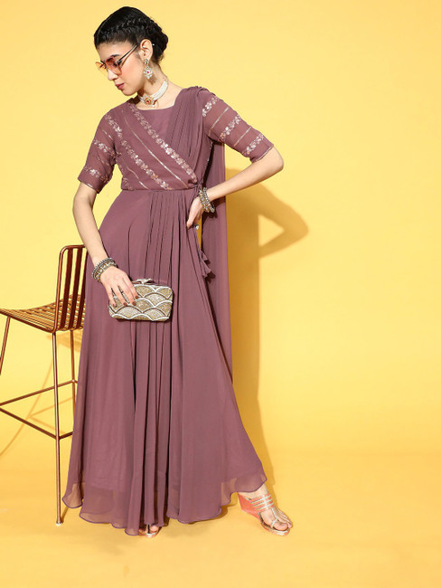 Indo western dress for female on flipkart online
