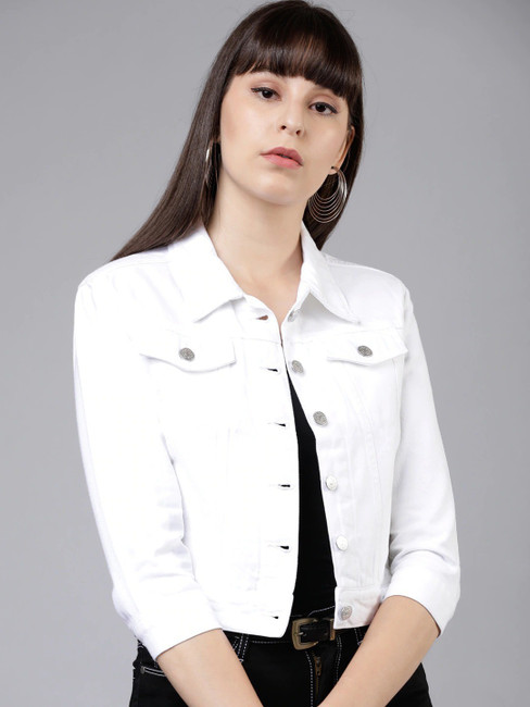 White jacket shop for girl