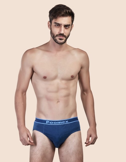 Buy Poomex Men French Cotton Trunk (Blue_95) at