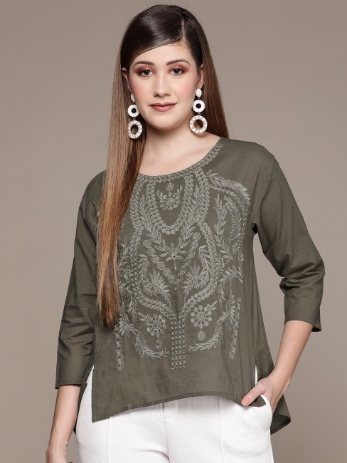 Floral Embroidered Tops - Buy Floral Embroidered Tops online at