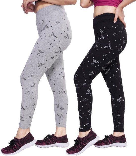 Sgrey Cotton Lequeens Women Leggings Colour Soft Grey at Rs 399 in