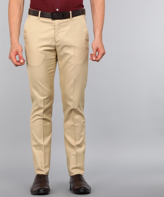 Buy Ted Baker Men Beige Solid TaperedFit Trousers Online  736473  The  Collective
