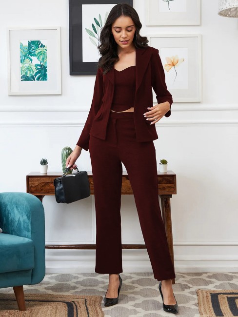 Missguided Louisa Pleat Front Tapered Leg Trousers Burgundy, $40 |  Missguided | Lookastic