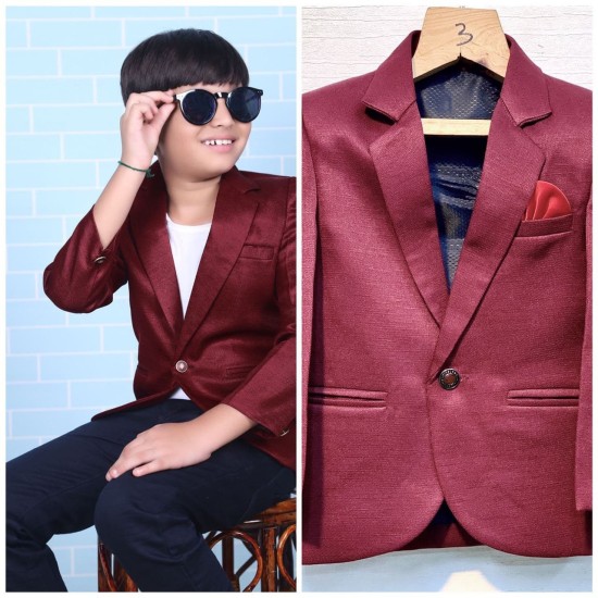 Kids burgundy clearance blazer