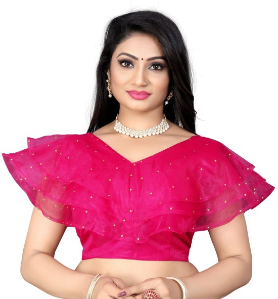 Boat Neck Blouse Designs With Net - Buy Boat Neck Blouse Designs With Net  online at Best Prices in India