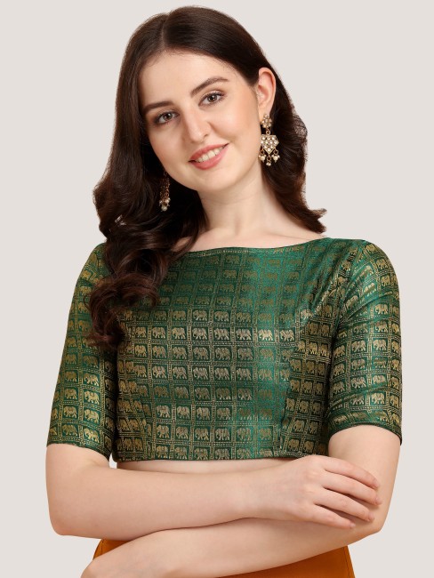 NECHOLOGY Womens Blouses Green Blouses For Women India