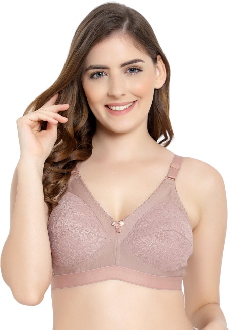 Buy Fashiol Women's/Girl's Floral Lace Net Lightly Padded Wirefree Crop Top  Bra (Color-Pink, Size-28) Online at Best Prices in India - JioMart.