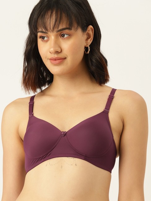 Buy DressBerry Red Solid Non Wired Lightly Padded Everyday Bra DB HNS 009F  - Bra for Women 7281117