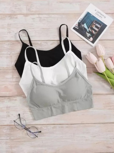 Buy Ritu CreationWomen's Padded Camisole Built-in Bra with Removable and  Adjustable Spaghetti Online at desertcartINDIA