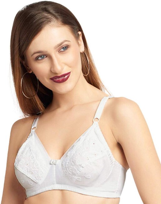 DAISY DEE Women's Cotton Full Coverage Elegant Stripes Design Padded  Wirefree with Different Color Bra - Frolic