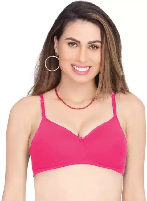 Pink Non Padded Bra Bras - Buy Pink Non Padded Bra Bras Online at Best  Prices In India