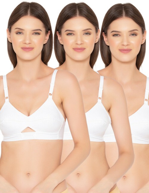 Buy Groversons Paris Beauty Women'S Non-Padded Supima Cotton Spacer And  Minimiser Bra - White (34C) Online
