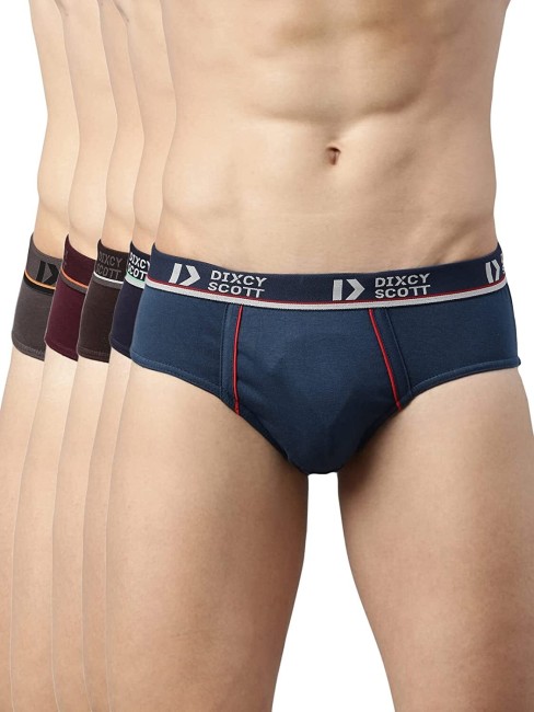 Men's Combed Cotton Underpants Solid Color Underpants Pure Cotton Boxers  Boxer Shorts Underpants 6PCS 2XL
