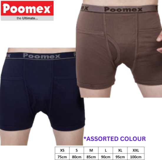 Poomex® Men's Cotton Trunks, Pack of 2 (Multicolor & Assorted)