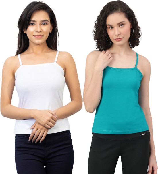 Light Green Womens Camisoles And Slips - Buy Light Green Womens Camisoles  And Slips Online at Best Prices In India