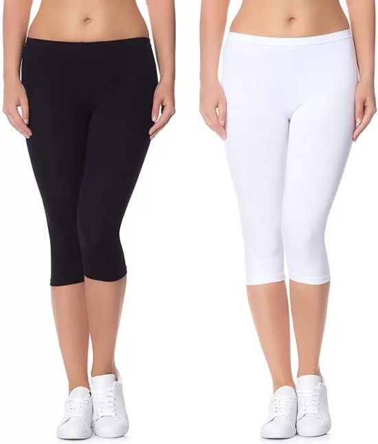 Buy One-color Capri Leggings With Draped Microskirt Inserted for Tennis,  Running, Fitness and Free Time, Ball Pocket Online in India 