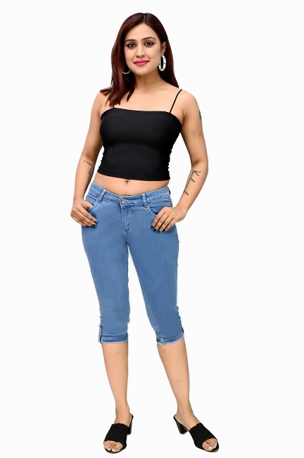 Capri Jeans - Buy Capri Jeans Online For Women at Best Prices in India
