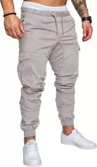 Ephemeral Cotton Cargo in 4 ColorsAssorted Track Pant for Men Lower with  MultiPockets  Side Zipper Pockets XL  Amazonin Clothing  Accessories