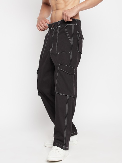 fcityin  Markview Stylish Men Black Cargo Pant  Designer Latest Men  Trousers