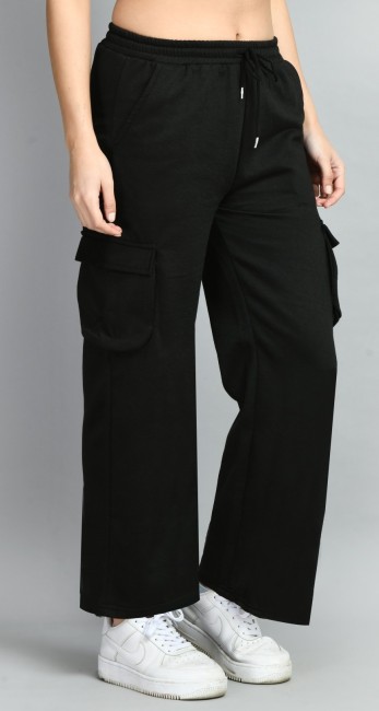 Black Cargo Trousers for Women