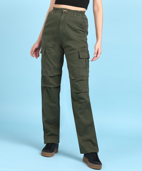 XUNRYAN Two Piece Outfits Womens Cargo Pants Pockets High Waist Baggy  Running Hiking Pants Joggers+Tank Top Workout sets