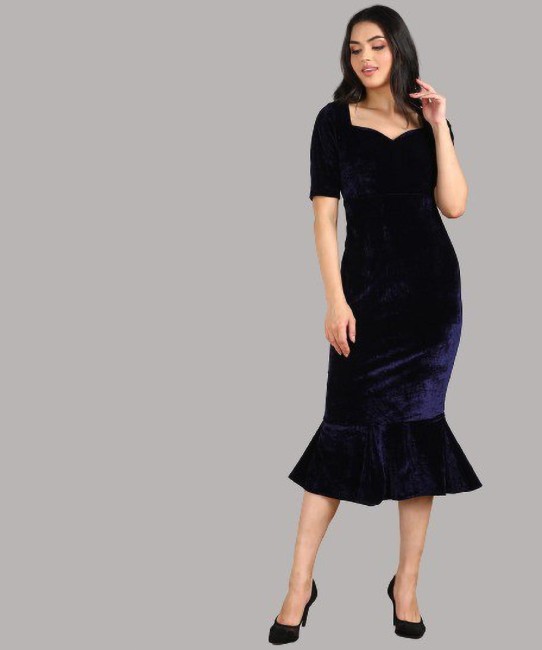 Flipkart hot sale velvet dresses