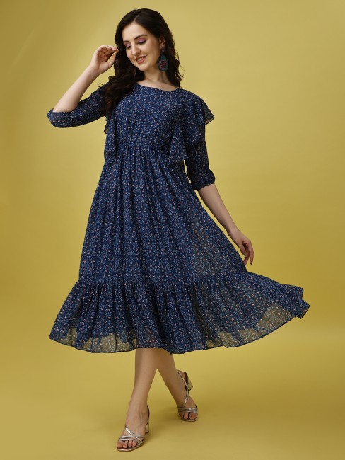 Floral 2024 dresses flipkart