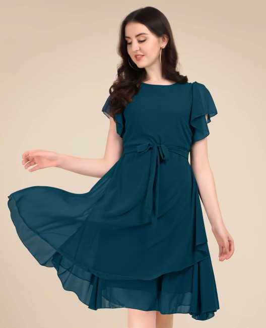 Fit And Flare Womens Dresses - Buy Fit And Flare Womens Dresses Online at  Best Prices In India
