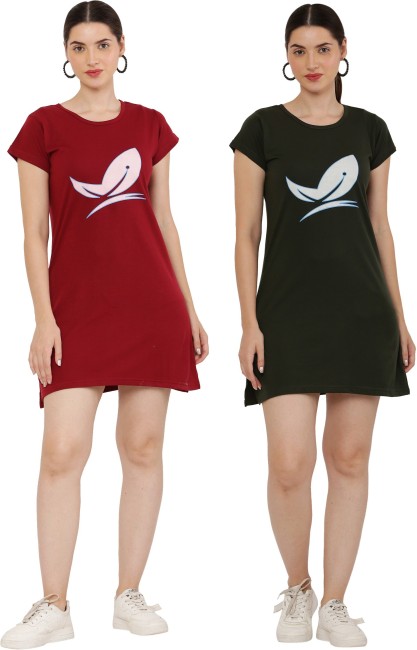 T Shirt Womens Dresses - Buy T Shirt Womens Dresses Online at Best Prices  In India