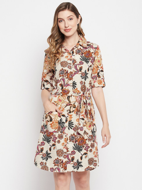 Cocktail clearance print dress