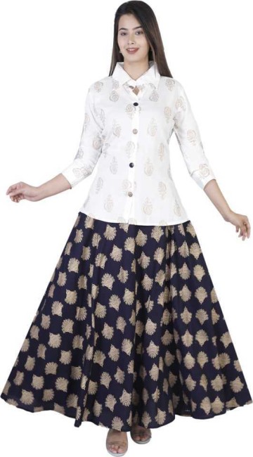 Flipkart long skirt and clearance top