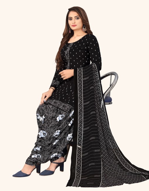 Punjabi salwar suit on sale black