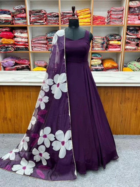 Dream Valley FlaredAline Gown Price in India  Buy Dream Valley  FlaredAline Gown online at Flipkartcom