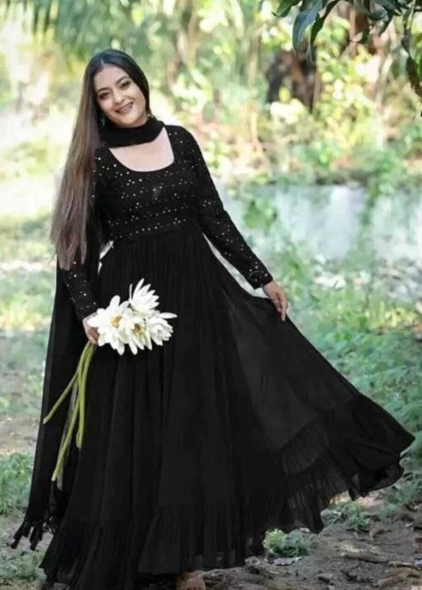 Full clearance black anarkali