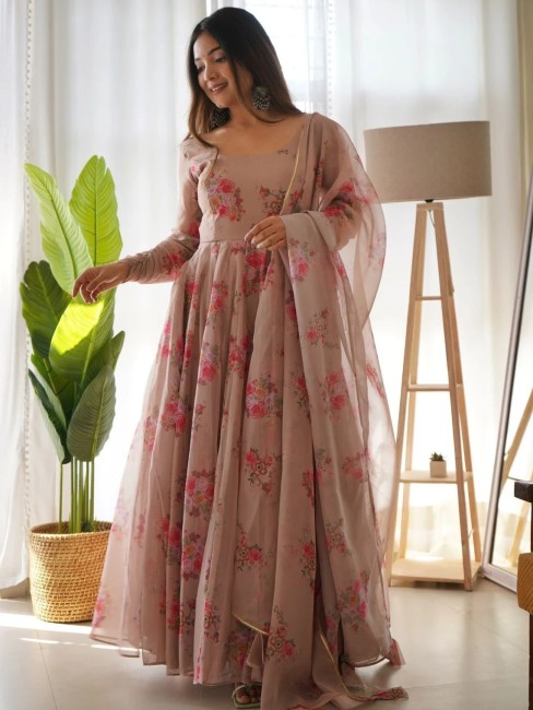 Flipkart long best sale gown party wear