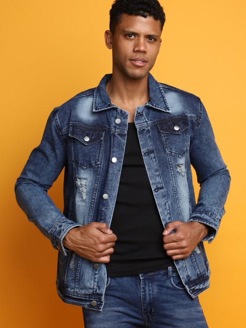 Denim jacket and jeans on sale men