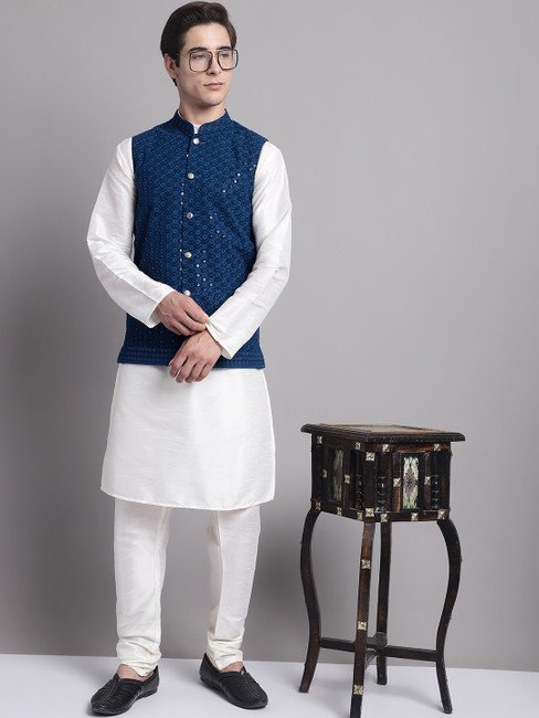 Kurta Pajama With Jacket - Buy Designer Kurta Pajama With Jacket online at  best prices - Flipkart.com
