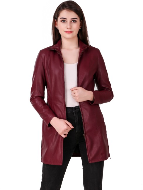 Flipkart leather 2024 jackets for womens